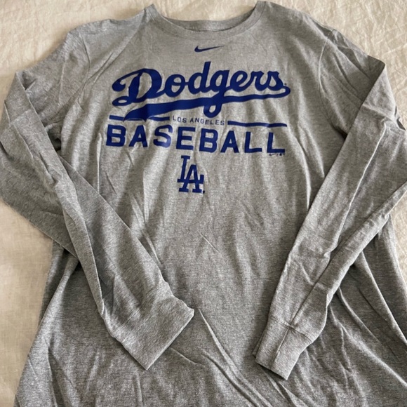 Nike Other - Nike Dodgers Baseball Long Sleeve T-Shirt Large Athletic Fit